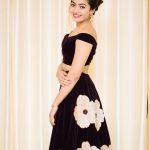 Rashmika Mandanna, party dress, red lips