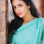 Riya Suman, Paper Boy Actress,  blue saree, favorable