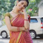 Ruhani Sharma, treditional, red saree