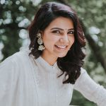 Samantha Akkineni, face, smile, white