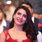 Samantha Akkineni, red dress, smile, actress