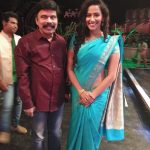 Sanjana Singh, Blue Saree, Power Star