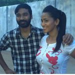 Sanjana Singh, Dhanush, Shooting