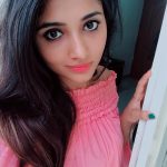 Adhiti Menon, Kalavani Mappillai actress, selfie, pink lips