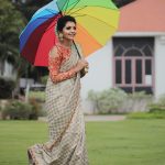 Athulya Ravi, instagram post, saree, large size