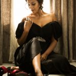 Chandini Tamilarasan, Billa Pandi actress, photo shoot, black dress
