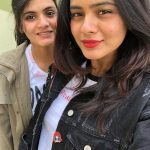 Hebah Patel, selfie, friend