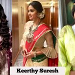 Keerthy Suresh, 2018, hd, wallpaper, saree, collage