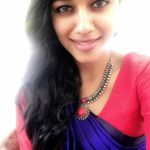 Mirnalini Ravi, Super Delux Actress, selfie, Saree