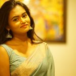 Neethu Vasudevan, saree, night