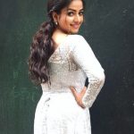 Nithya Ram, Asathal Chutties, white dress, back side