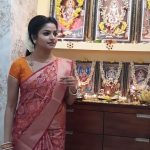 Nithya Ram, Killadi Kids, saree, home. god