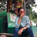 Nivetha Pethuraj, glass, shooting spot