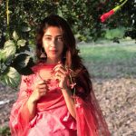 Sonarika Bhadoria, red dress, engaging