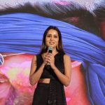 Varma Teaser Launch, raiza wilson, black dress