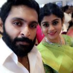 vikram prabhu, beard, selfie, wife, saree