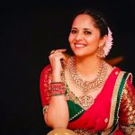 Anasuya Bharadwaj, Drama Juniours Season 3 judge, red saree, smile, spicy