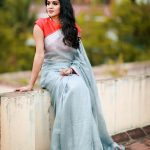 Anjana Rangan, large size, saree, photo shoot, sun tv