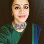 Anjana Rangan, selfie, face, saree, anjanavj, sun music