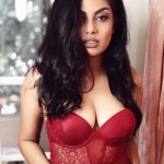 Chandrika Ravi, red bra, seductive