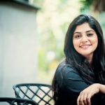 Manjima Mohan, Devarattam Actress, black dress, smile