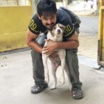 Nakkhul, Nakul, dog, hug