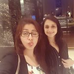 Nikki Galrani, friends. selfie, girls