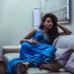 Nithya Naresh, Ennalum Sarath, blue dress,fashionable