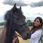 Pooja Hegde, horse,white dress