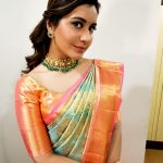 Rashi Khanna, event, function, saree, Adanga Maru