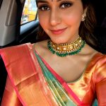 Rashi Khanna, selfie, saree, hd, Imaikkaa Nodigal