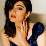 Rashmika Mandanna, latest, photoshoot, blue dress