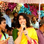 Rashmika Mandanna, saree, yellow saree