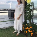 Sayyeshaa, white dress, full size, large size, unseen, instagram