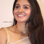 Vada Chennai press Meet,  Andrea Jeremiah, white saree