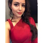 Aanchal Munjal, Sei heroine, red saree, admirable