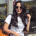 Aanchal Munjal, Sei heroine, white t shirt