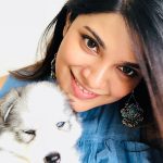 Aathmika, pet lover, puppy