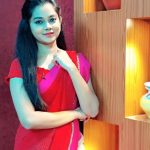 Anitha Sampath, Saree, Sun Network, red saree