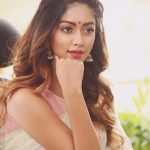 Anu Emmanuel, wallpaper, hd, saree, cute, Shailaja Reddy Alludu