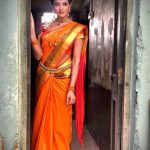 Asmita Sood, orange saree