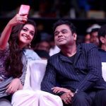 Keerthi Suresh, ar rahman, selfie, saree