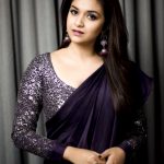 Keerthi Suresh, saree, hd, cute, wallpaper, Sandakozhi 2, Sarkar