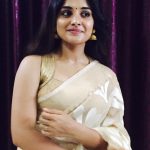 Nivetha Thomas, saree, tamil actres, traditional dress