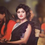 Oviya helen, Photo Shoot, black saree