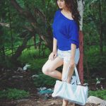 RX 100, Payal Rajput, full size, blue dress