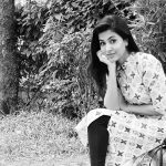 Anju Kurian, Jeem Boom Ba Actress, black and white, admirable