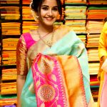 Anupama Parameswaran, cute, inauguration, saree, tamil actress