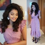 Anupama Parameswaran, shy, pink, actress