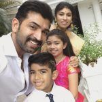 Arun Vijay, family, purvi, wife, son, hd, wallpaper